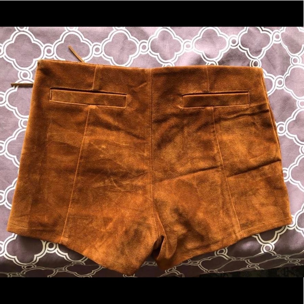Suede shorts